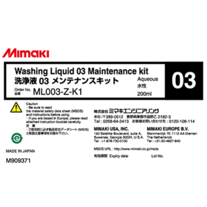 ML003-Z-K1 Washing liquid 03 Maintenance kit